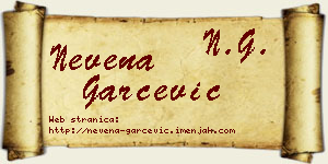 Nevena Garčević vizit kartica